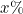 x\%