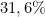 31,6\%
