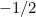 -1/2