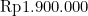 \text{Rp}1.900.000