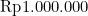 \text{Rp}1.000.000