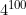 4^{100}