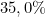 35,0\%