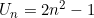 U_n = 2n^2 - 1