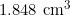 1.848 \text{ cm}^3