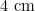 4 \text{ cm}