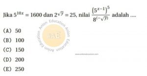 Eksponen Simak UI Matematika Dasar 2019 Kode 1 Nomor 1 anloneducation.com