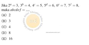 Eksponen atau Logaritma Simak UI Matematika Dasar 2017 Kode 1 Nomor 1 anloneducation.com
