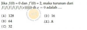 Fungsi Komposisi Fungsi Invers Simak UI Matematika Dasar 2012 Kode 224 Nomor 12 anloneducation.com