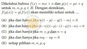 Fungsi Komposisi Fungsi Invers Simak UI Matematika Dasar 2013 Kode 333 Nomor 3 anloneducation.com
