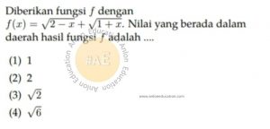 Fungsi Komposisi Fungsi Invers Simak UI Matematika Dasar 2013 Kode 334 Nomor 19 anloneducation.com