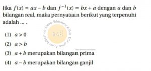 Fungsi Komposisi Fungsi Invers Simak UI Matematika Dasar 2014 Kode 2 Nomor 20 anloneducation.com