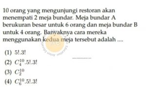 Peluang Simak UI Matematika Dasar 2010 Kode 203 Nomor 19 anloneducation.com