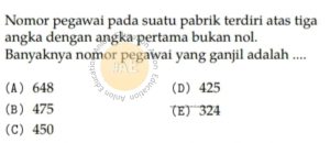 Peluang Simak UI Matematika Dasar 2010 Kode 207 Nomor 1 anloneducation.com