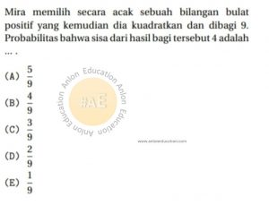 Peluang Simak UI Matematika Dasar 2015 Kode 1 Nomor 10 anloneducation.com