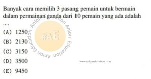 Peluang Simak UI Matematika Dasar 2018 Kode 1 Nomor 10 anloneducation.com