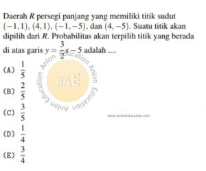 Peluang Simak UI Matematika Dasar 2018 Kode 1 Nomor 8 anloneducation.com