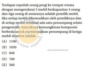Peluang Simak UI Matematika Dasar 2019 Kode 1 Nomor 10 anloneducation.com