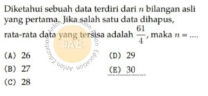 Statistika Simak UI Matematika Dasar 2013 Kode 331 Nomor 11 anloneducation.com