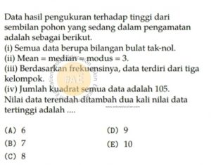 Statistika Simak UI Matematika Dasar 2013 Kode 332 Nomor 13 anloneducation.com