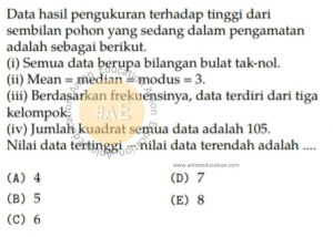 Statistika Simak UI Matematika Dasar 2013 Kode 334 Nomor 15 anloneducation.com