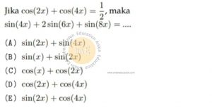 Trigonometri Simak UI Matematika Dasar 2012 Kode 224 Nomor 1 anloneducation.com