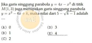 Turunan Simak UI Matematika Dasar 2012 Kode 221 Nomor 9 anloneducation.com