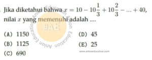 Barisan dan Deret Aritmatika Geometri Simak UI Matematika Dasar 2013 Kode 334 Nomor 11 anloneducation.com_marked