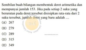 Barisan dan Deret Aritmatika Geometri Simak UI Matematika Dasar 2018 Kode 1 Nomor 6 anloneducation.com_marked