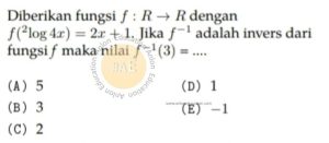Fungsi Komposisi Fungsi Invers atau Logaritma Simak UI Matematika IPA 2012 Kode 522 Nomor 8 anloneducation.com_marked