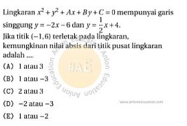 Lingkaran Simak UI Matematika IPA 2019 Nomor 1 anloneducation.com_marked