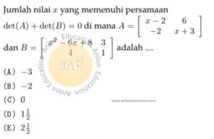 Matriks Simak UI Matematika Dasar 2010 Kode 207 Nomor 10 anloneducation.com_marked