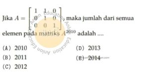 Matriks Simak UI Matematika Dasar 2010 Kode 207 Nomor 17 anloneducation.com_marked