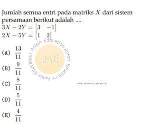 Matriks Simak UI Matematika Dasar 2013 Kode 334 Nomor 10 anloneducation.com_marked