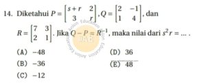 Matriks Simak UI Matematika Dasar 2014 Kode 2 Nomor 14 anloneducation.com_marked