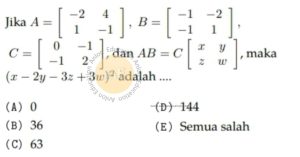 Matriks Simak UI Matematika IPA 2010 Kode 508 Nomor 6 anloneducation.com_marked