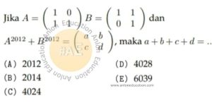 Matriks Simak UI Matematika IPA 2012 Kode 522 Nomor 11 anloneducation.com_marked