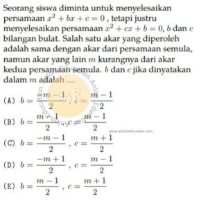 Persamaan Kuadrat Simak UI Matematika Dasar 2010 Kode 206 Nomor 12 anloneducation.com_marked