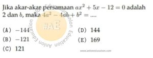Persamaan Kuadrat Simak UI Matematika Dasar 2011 Kode 211 Nomor 18 anloneducation.com_marked