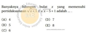 Pertidaksamaan Simak UI Matematika Dasar 2014 Kode 2 Nomor 8 anloneducation.com_marked