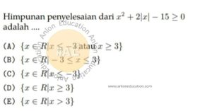 Pertidaksamaan Simak UI Matematika IPA 2013 Kode 132 Nomor 8 anloneducation.com_marked