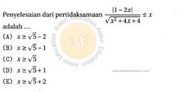 Pertidaksamaan Simak UI Matematika IPA 2019 Nomor 5 anloneducation.com_marked