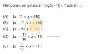 Pertidaksamaan atau Logaritma Simak UI Matematika IPA 2009 Kode 924 Nomor 4 anloneducation.com_marked