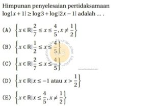 Pertidaksamaan atau Logaritma Simak UI Matematika IPA 2014 Kode 1 Nomor 3 anloneducation.com_marked