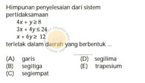 Program Linear Simak UI Matematika Dasar 2009 Kode 921 Nomor 3_marked