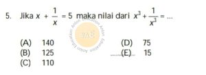 Sistem Persamaan Linear SPL Simak UI Matematika Dasar 2009 Kode 951 Nomor 5_marked