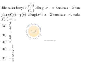 Suku Banyak Simak UI Matematika IPA 2016 Nomor 4 anloneducation.com_marked