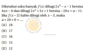 Suku Banyak Simak UI Matematika IPA 2018 Kode 2 Nomor 1 anloneducation.com_marked