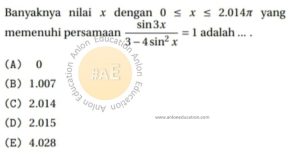 Trigonometri Simak UI Matematika IPA 2014 Kode 2 Nomor 7 anloneducation.com_marked