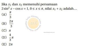 Trigonometri Simak UI Matematika IPA 2018 Kode 1 Nomor 3 anloneducation.com_marked
